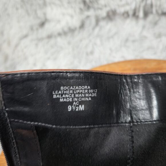 Bandolino Cazadora Women Size 9.5 Black/Brown Stripe Leather Tall Knee High Boot - Picture 8 of 11